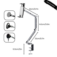 SuperGrip Desk Mount showing the product size of the Power Pack Edition | Cyber Vintage