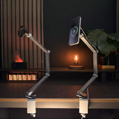 SuperGrip Desk Mount holding charging a phone | Cyber Vintage
