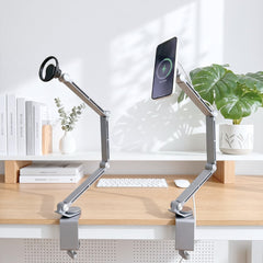 SuperGrip Desk Mount holding charging a phone | Cyber Vintage