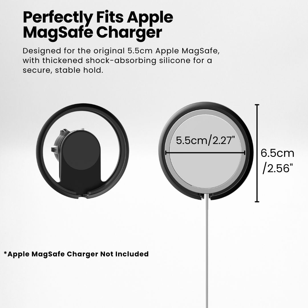 SuperGrip Desk Mount showing its Megsafe charger holder | Cyber Vintage