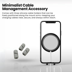 SuperGrip Desk Mount showing its cable management accessory | Cyber Vintage