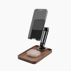 Super Wooden Phone Stand: Storage