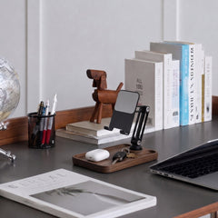 Super Wooden Phone Stand: Storage