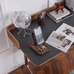 Super Wooden Phone Stand: Storage