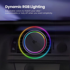 SuperGrip Wireless MagCharge showing its Dynamic RGB Lighting | Cyber Vintage