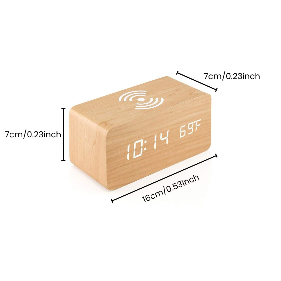 TimberTime Digital Clock size demonstration | Cyber Vintage