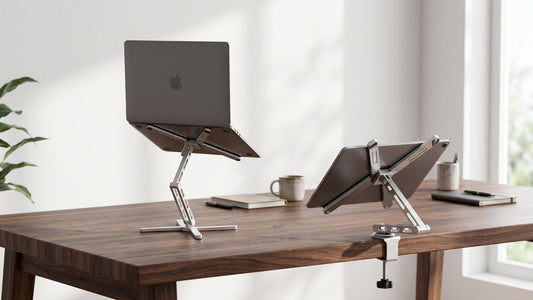 How to Set Up a Laptop Stand on a Small or Shallow Desk