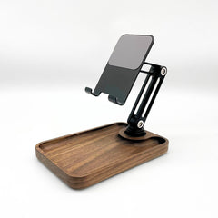 Super Wooden Phone Stand: Storage