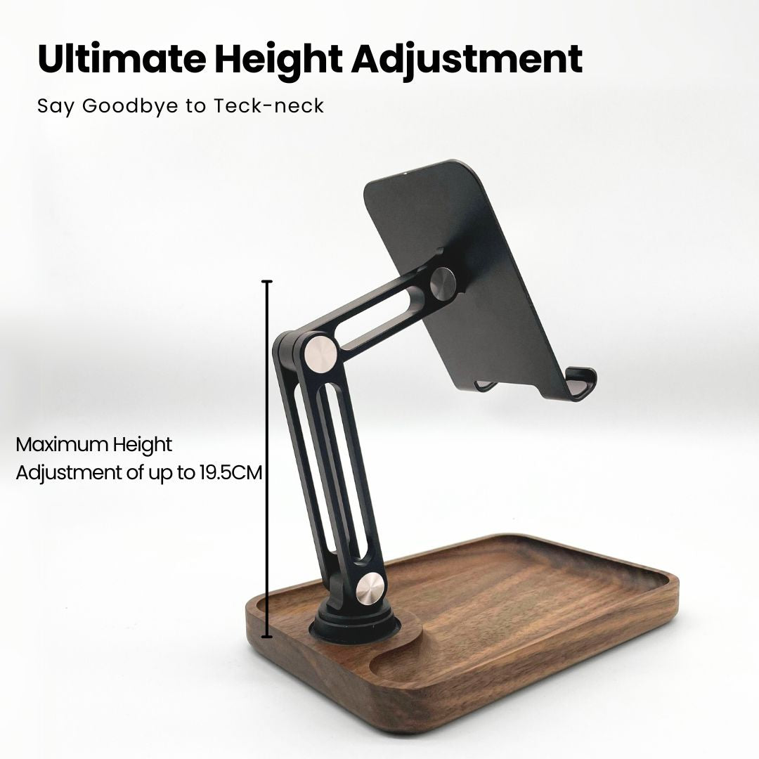 Super Wooden Phone Stand: Storage