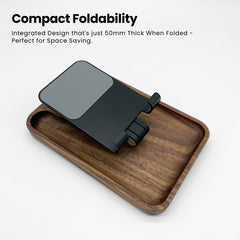 Super Wooden Phone Stand: Storage